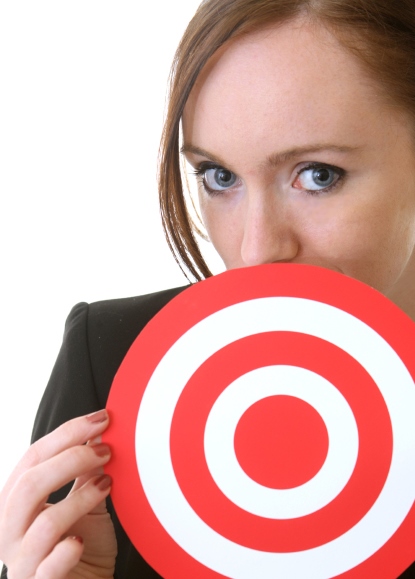How to write for a target audience of one. writing for target audience of one_woman with target