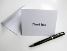 content marketing and customer service - thank you note